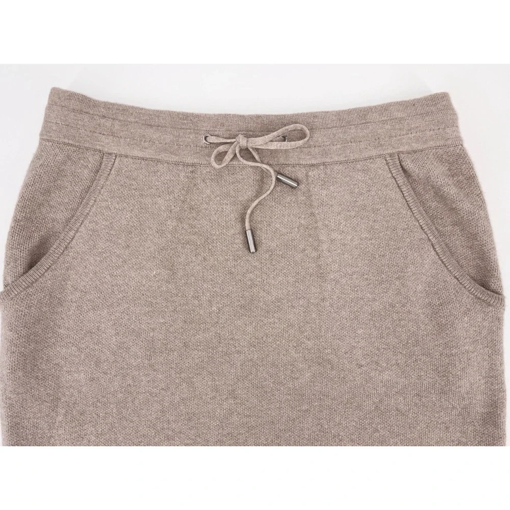 Reiss Connie Knit‎ Pencil Skirt Medium Beige Wool/Alpaca Blend Pockets EUC